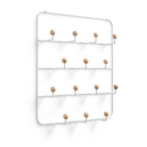 Umbra UMBRA multi organizer wieszak na drzwi ścianę ESTIQUE metal biały drewno naturalny Umbra UMBRA multi organizer wieszak na drzwi ścianę ESTIQUE metal biały drewno naturalny