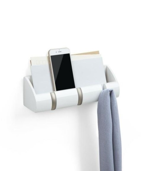 Umbra UMBRA organizer - wieszak ścienny CUBBY MINI biały Umbra UMBRA organizer - wieszak ścienny CUBBY MINI biały