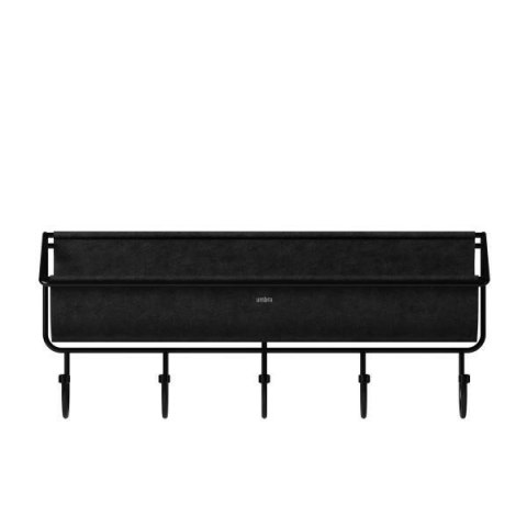 Umbra UMBRA organizer ścienny z lustrem CUBIKO za lustrem półka na drobiazgi pod lustrem haczyki metal malowany proszkowo czarny Umbra UMBRA organizer ścienny z lustrem CUBIKO za lustrem półka na drobiazgi pod lustrem haczyki metal malowany proszkowo czarny