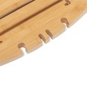 Umbra UMBRA półka na wannę AQUALA - natural drewno bambusowe metal chromowany regulowana szerokość