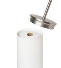 Umbra UMBRA stalowy stojak na papier toaletowy PORTALO, biały z półką Umbra UMBRA stalowy stojak na papier toaletowy PORTALO, biały z półką