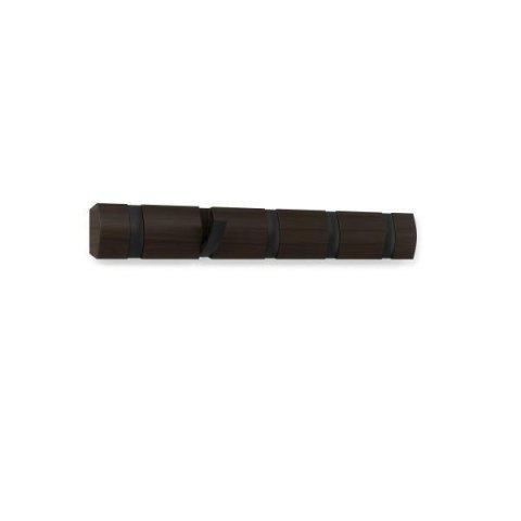 WIESZAK NA UBRANIA WISZĄCY FLIP 5 Umbra UMBRA - DREWNIANY CIEMNY ORZECH HACZYKI METAL CZARNY WIESZAK NA UBRANIA WISZĄCY FLIP 5 Umbra UMBRA - DREWNIANY CIEMNY ORZECH HACZYKI METAL CZARNY