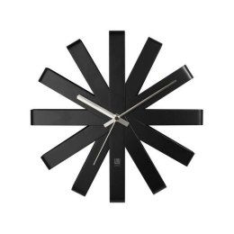 Umbra UMBRA zegar okrągły RIBBON - czarny stalowe paski