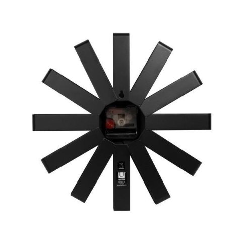 Umbra UMBRA zegar okrągły RIBBON - czarny stalowe paski Umbra UMBRA zegar okrągły RIBBON - czarny stalowe paski