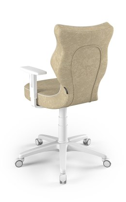 Entelo Duo Biały/Beżowy VS26 rozmiar 6 - DOBRE KRZESŁO dla kręgosłupa, ortopedyczne - fotel obrotowy do biurka