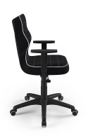 Entelo Duo Czarny JS01 rozmiar 5 - DOBRE KRZESŁO dla kręgosłupa, ortopedyczne - fotel obrotowy do biurka