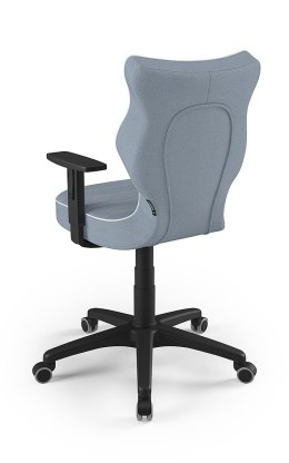 Entelo Duo Niebieski/Czarny JS06 rozmiar 5 - DOBRE KRZESŁO dla kręgosłupa, ortopedyczne - fotel obrotowy do biurka