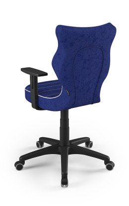 Entelo Duo Niebieski/Czarny VS06 rozmiar 5 - DOBRE KRZESŁO dla kręgosłupa, ortopedyczne - fotel obrotowy do biurka
