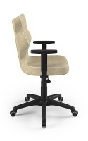 Entelo Duo Beżowy/Czarny VS26 rozmiar 5 - DOBRE KRZESŁO dla kręgosłupa, ortopedyczne - fotel obrotowy do biurka