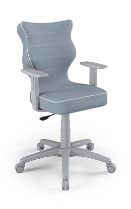 Entelo Duo Szary JS06 rozmiar 5 - DOBRE KRZESŁO dla kręgosłupa, ortopedyczne - fotel obrotowy do biurka