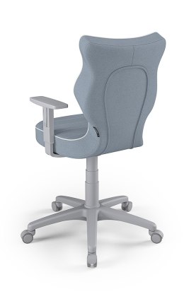 Entelo Duo Szary JS06 rozmiar 5 - DOBRE KRZESŁO dla kręgosłupa, ortopedyczne - fotel obrotowy do biurka