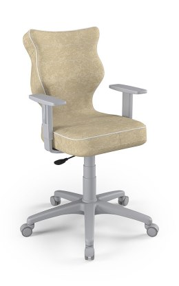 Entelo Duo Szary VS26 rozmiar 5 - DOBRE KRZESŁO dla kręgosłupa, ortopedyczne - fotel obrotowy do biurka