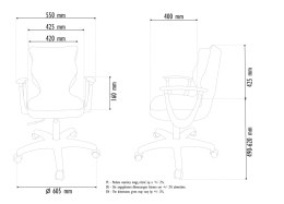 Entelo Norm JS01 rozmiar 6 - DOBRE KRZESŁO dla kręgosłupa, ortopedyczne - fotel obrotowy do biurka