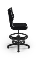 Entelo Petit Czarny JS01 rozmiar 4 WK+P - DOBRE KRZESŁO dla kręgosłupa, ortopedyczne - fotel obrotowy do biurka