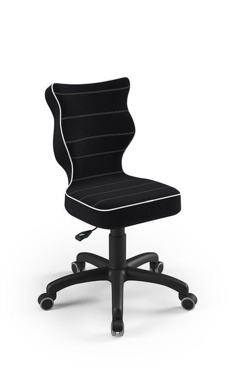 Entelo Petit Czarny JS01 rozmiar 4 - DOBRE KRZESŁO dla kręgosłupa, ortopedyczne - fotel obrotowy do biurka Entelo Petit Czarny JS01 rozmiar 4 - DOBRE KRZESŁO dla kręgosłupa, ortopedyczne - fotel obrotowy do biurka