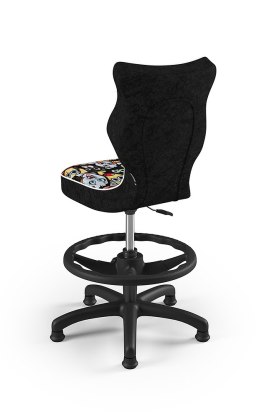 Entelo Petit Czarny ST28 rozmiar 4 WK+P - DOBRE KRZESŁO dla kręgosłupa, ortopedyczne - fotel obrotowy do biurka