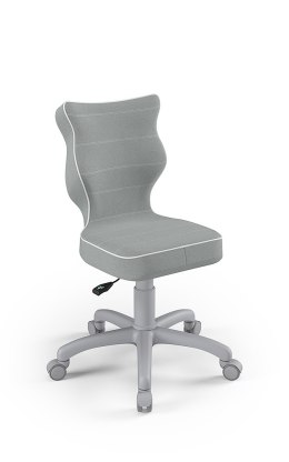 Entelo Petit Szary JS03 rozmiar 3 - DOBRE KRZESŁO dla kręgosłupa, ortopedyczne - fotel obrotowy do biurka
