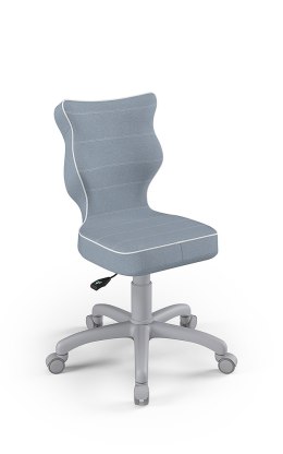 Entelo Petit Szary JS06 rozmiar 3 - DOBRE KRZESŁO dla kręgosłupa, ortopedyczne - fotel obrotowy do biurka