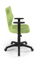Entelo Duo Zielony/Czarny VS05 rozmiar 6 - DOBRE KRZESŁO dla kręgosłupa, ortopedyczne - fotel obrotowy do biurka