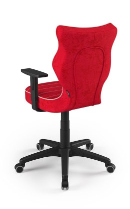 Entelo Duo Czerwony/Czarny VS09 rozmiar 6 - DOBRE KRZESŁO dla kręgosłupa, ortopedyczne - fotel obrotowy do biurka