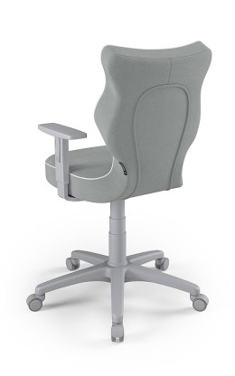 Entelo Duo Szary JS03 rozmiar 6 - DOBRE KRZESŁO dla kręgosłupa, ortopedyczne - fotel obrotowy do biurka