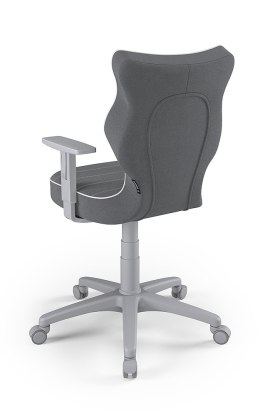 Entelo Duo Szary JS33 rozmiar 6 - DOBRE KRZESŁO dla kręgosłupa, ortopedyczne - fotel obrotowy do biurka