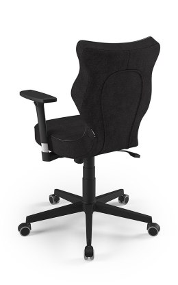 Entelo Nero Czarny AT01 - Rozmiar 6 - DOBRE KRZESŁO dla kręgosłupa, ortopedyczne - fotel obrotowy do biurka