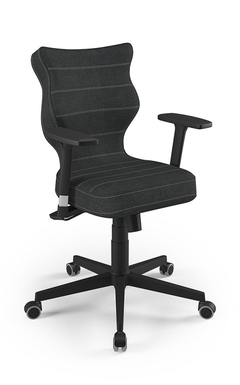 Entelo Nero Czarny/Antracytowy DC17 rozmiar 6 - DOBRE KRZESŁO dla kręgosłupa, ortopedyczne - fotel obrotowy do biurka Entelo Nero Czarny/Antracytowy DC17 rozmiar 6 - DOBRE KRZESŁO dla kręgosłupa, ortopedyczne - fotel obrotowy do biurka