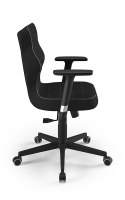 Entelo Nero Czarny FC01 rozmiar 6 - DOBRE KRZESŁO dla kręgosłupa, ortopedyczne - fotel obrotowy do biurka