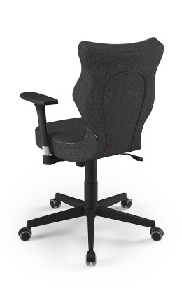 Entelo Nero Czarny FC33 - Rozmiar 6 - DOBRE KRZESŁO dla kręgosłupa, ortopedyczne - fotel obrotowy do biurka