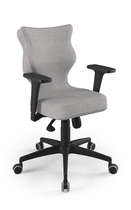 Entelo Perto Melanż (szary)/Czarny DC18 rozmiar 6 - DOBRE KRZESŁO dla kręgosłupa, ortopedyczne - fotel obrotowy do biurka