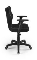 Entelo Uni FC01 Czarny rozmiar 6 - DOBRE KRZESŁO dla kręgosłupa, ortopedyczne - fotel obrotowy do biurka