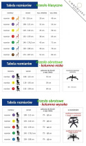 Entelo Duo Biały/Czerwony VS09 rozmiar 5 - DOBRE KRZESŁO dla kręgosłupa, ortopedyczne - fotel obrotowy do biurka