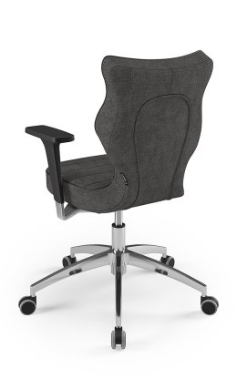 Entelo Perto Poler Szary AT33 rozmiar 6 DOBRE KRZESŁO dla kręgosłupa, ortopedyczne - fotel obrotowy do biurka