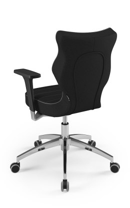 Entelo Perto Poler FC01 Czarny rozmiar 6 - DOBRE KRZESŁO dla kręgosłupa, ortopedyczne - fotel obrotowy do biurka