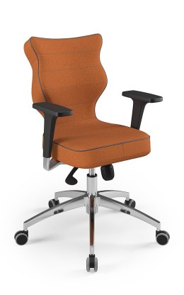 Entelo Perto Poler FC34 Pomarańczowy rozmiar 6 - DOBRE KRZESŁO dla kręgosłupa, ortopedyczne - fotel obrotowy do biurka
