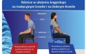 Entelo Duo Biały/Niebieski JS06 rozmiar 6 - DOBRE KRZESŁO dla kręgosłupa, ortopedyczne - fotel obrotowy do biurka