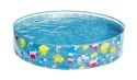 Bestway Bestway 55028 BASENIK ROZPOROWY OKRĄGŁY PRZEŹROCZYSTY ŻYJĄTKA MORSKIE FILL 'N FUN 122cm x 25cm PVC vinyl 277 l