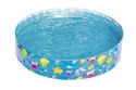 Bestway Bestway 55028 BASENIK ROZPOROWY OKRĄGŁY PRZEŹROCZYSTY ŻYJĄTKA MORSKIE FILL 'N FUN 122cm x 25cm PVC vinyl 277 l