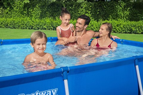Bestway Bestway 56403 BASEN STELAŻOWY STEEL PRO PROSTOKĄTNY 2.59m x 1.70m x 0.61m Bestway Bestway 56403 BASEN STELAŻOWY STEEL PRO PROSTOKĄTNY 2.59m x 1.70m x 0.61m