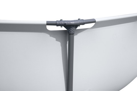 Bestway 56408 BASEN STELAŻOWY STEEL PRO MAX Z POMPĄ FILTRACYJNĄ SZARY OKRĄGŁY 3.05m x 0.76m stelaż stalowy odporny na korozję Bestway 56408 BASEN STELAŻOWY STEEL PRO MAX Z POMPĄ FILTRACYJNĄ SZARY OKRĄGŁY 3.05m x 0.76m stelaż stalowy odporny na korozję
