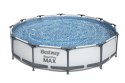Bestway 56416 BASEN STELAŻOWY OKRĄGŁY STEEL PRO MAX Z POMPĄ FILTRACYJNĄ 3.66m x 0.76m stalowy stelaż odporny na korozję Bestway 56416 BASEN STELAŻOWY OKRĄGŁY STEEL PRO MAX Z POMPĄ FILTRACYJNĄ 3.66m x 0.76m stalowy stelaż odporny na korozję
