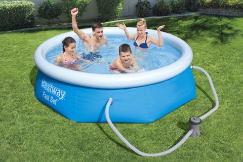 Bestway Bestway 57268 BASEN ROZPOROWY FAST SET Z POMPĄ FILTRACYJNĄ 2.44m x 0.66m Bestway Bestway 57268 BASEN ROZPOROWY FAST SET Z POMPĄ FILTRACYJNĄ 2.44m x 0.66m