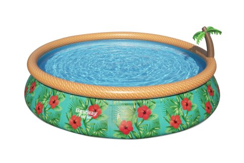 Bestway Bestway 57416 BASEN ROZPOROWY FAST SET Z PALMA I POMPĄ FILTRACYJNĄ 4.57m x 0.84m Bestway Bestway 57416 BASEN ROZPOROWY FAST SET Z PALMA I POMPĄ FILTRACYJNĄ 4.57m x 0.84m