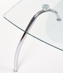 Halmar CORWIN BIS stół bezbarwny szkło + metal
