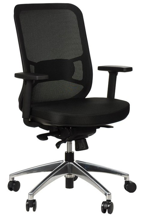 Fotel obrotowy GN-310/ALU CZARNY - krzesło biurowe do biurka - TILT Fotel obrotowy GN-310/ALU CZARNY - krzesło biurowe do biurka - TILT