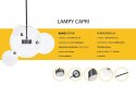 King Home Lampa wisząca CAPRI 6 czarna - 60 LED, aluminium, szkło King Home Lampa wisząca CAPRI 6 czarna - 60 LED, aluminium, szkło