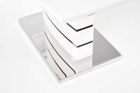 Halmar stół rozkładany NORD biało-czarny140-180x80 Halmar stół rozkładany NORD biało-czarny140-180x80