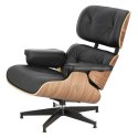 D2.DESIGN Fotel Vip czarny/walnut/standard base TP D2.DESIGN Fotel Vip czarny/walnut/standard base TP