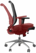 Fotel obrotowy GN-310/ALU BORDO - krzesło biurowe do biurka - TILT